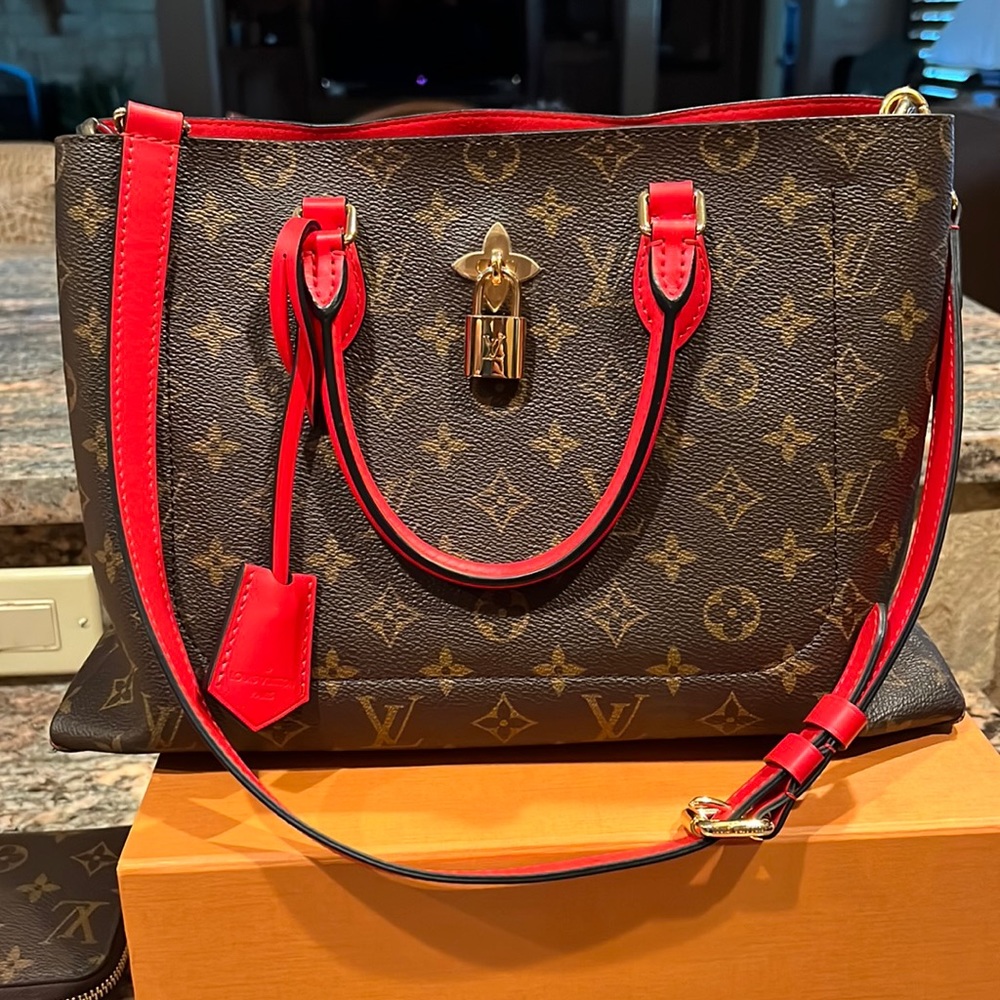 Louis Vuitton Canvas Flower Tote